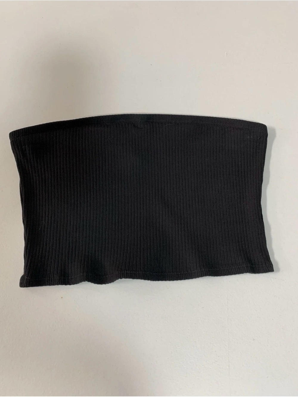 H&M Divided Women's Large Black Ribbed Tube Top 460